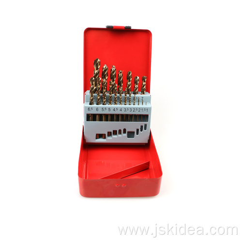 Metal Box Twist Drill Bit 19PCS Set